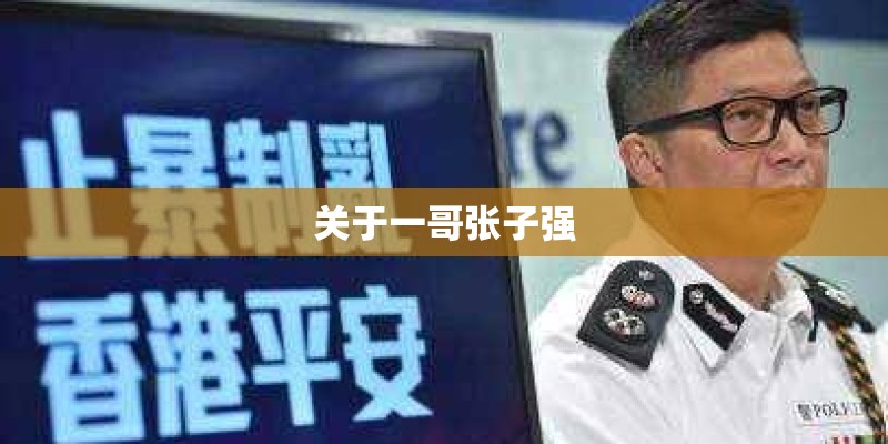 关于一哥张子强