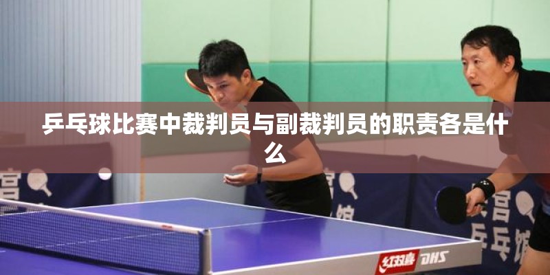 乒乓球比赛中裁判员与副裁判员的职责各是什么