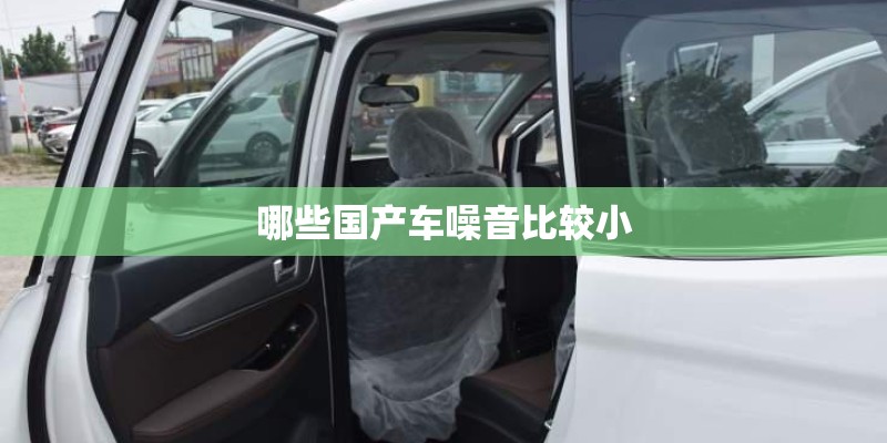 哪些国产车噪音比较小