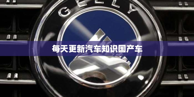 每天更新汽车知识国产车