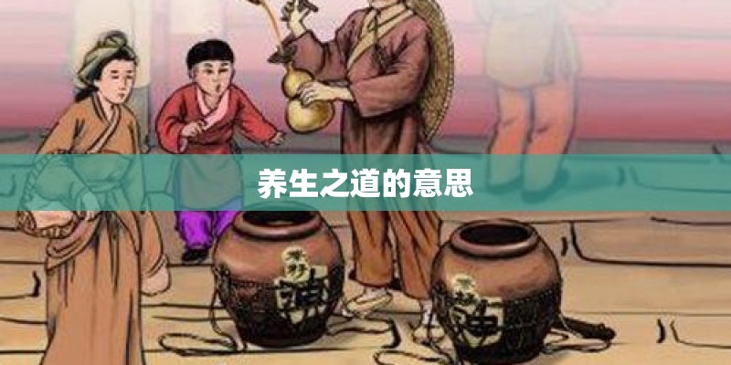 养生之道的意思