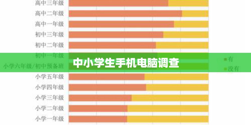 中小学生手机电脑调查