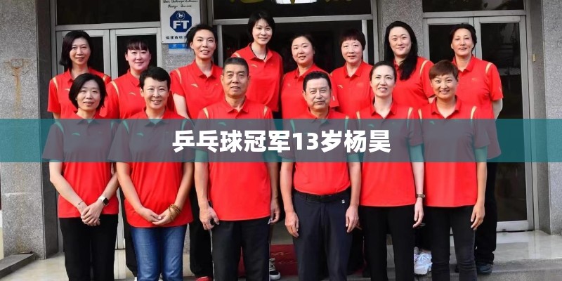 乒乓球冠军13岁杨昊