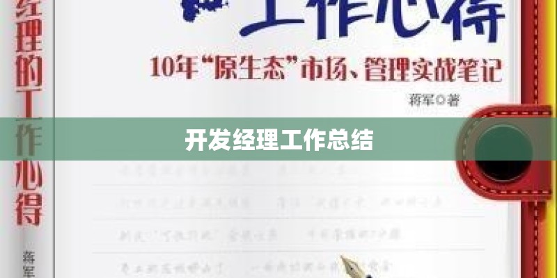 开发经理工作总结