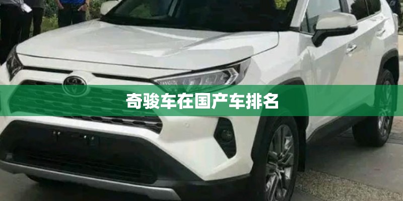 奇骏车在国产车排名