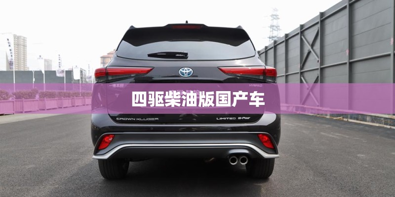 四驱柴油版国产车
