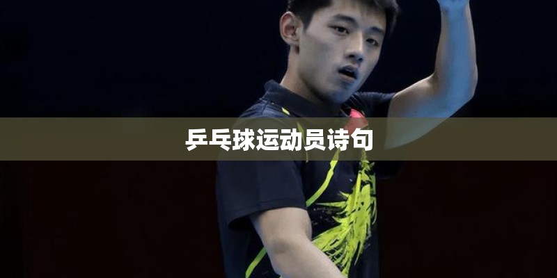 乒乓球运动员诗句