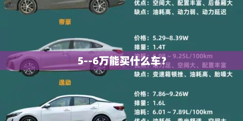5--6万能买什么车？