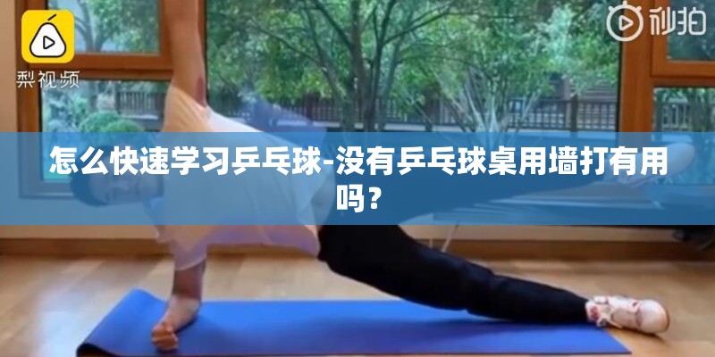 怎么快速学习乒乓球-没有乒乓球桌用墙打有用吗？