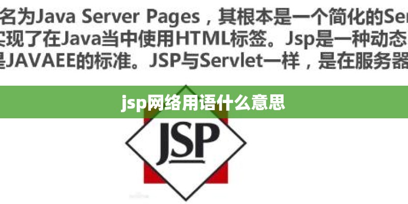 jsp网络用语什么意思