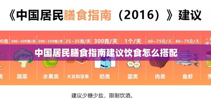 中国居民膳食指南建议饮食怎么搭配