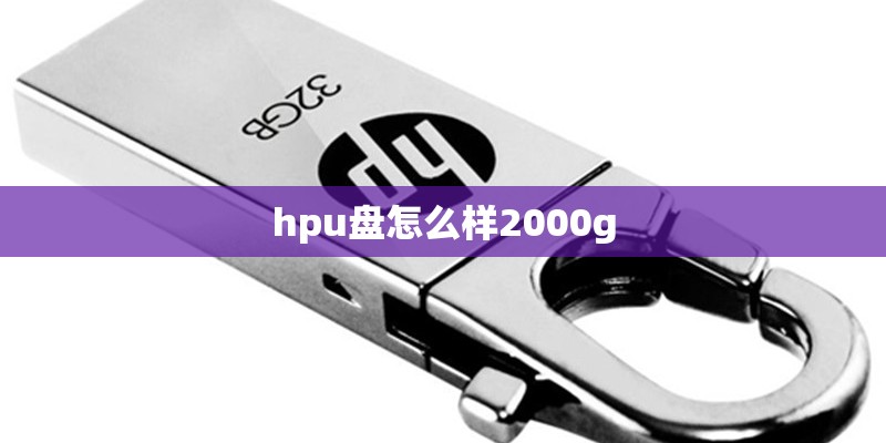 hpu盘怎么样2000g