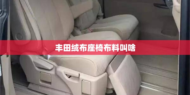 丰田绒布座椅布料叫啥