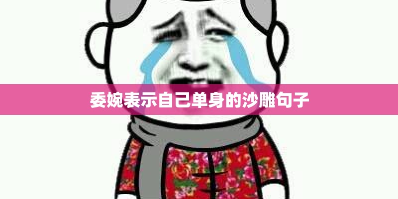委婉表示自己单身的沙雕句子
