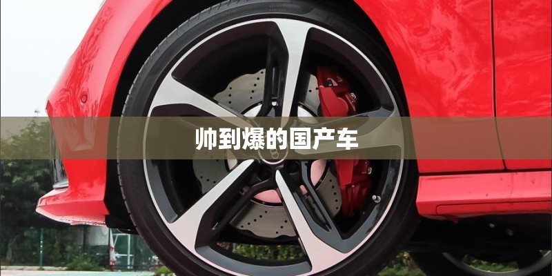 帅到爆的国产车