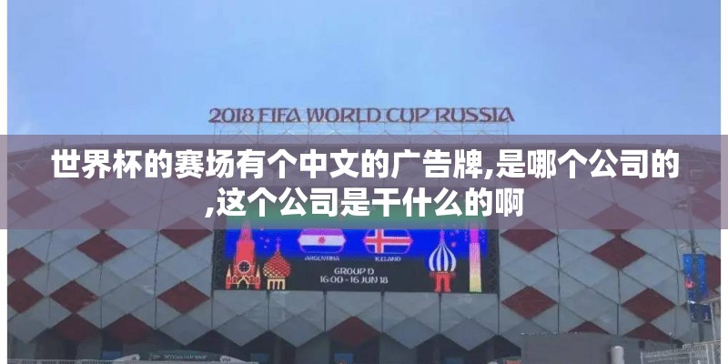 世界杯的赛场有个中文的广告牌,是哪个公司的,这个公司是干什么的啊