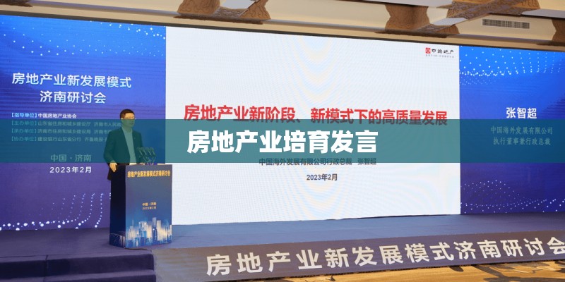 房地产业培育发言