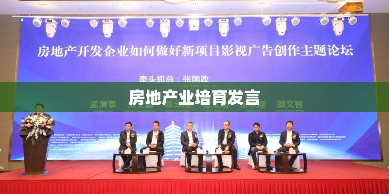 房地产业培育发言