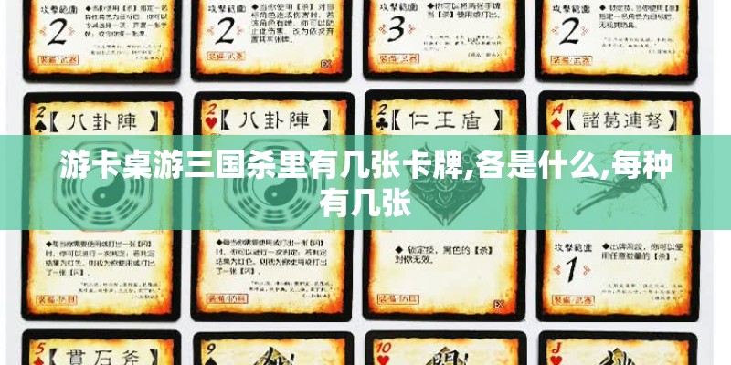 游卡桌游三国杀里有几张卡牌,各是什么,每种有几张