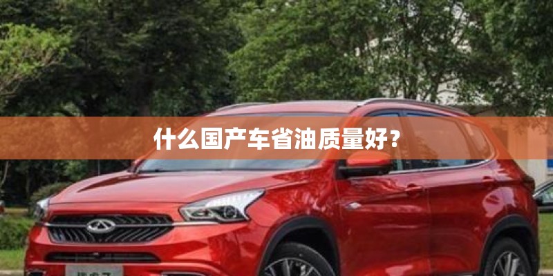 什么国产车省油质量好？