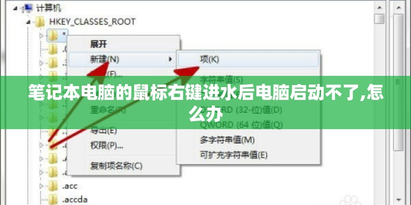 笔记本电脑的鼠标右键进水后电脑启动不了,怎么办