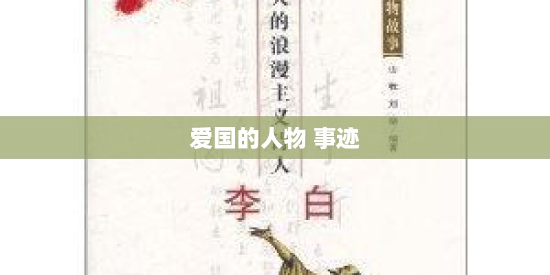 爱国的人物 事迹