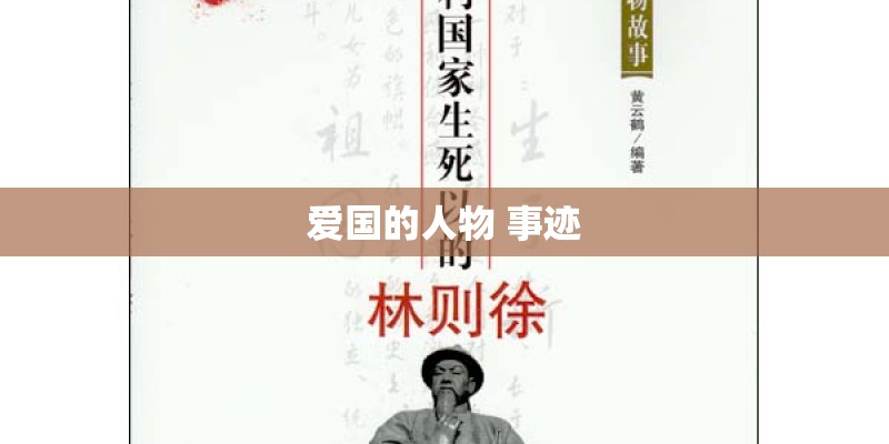 爱国的人物 事迹