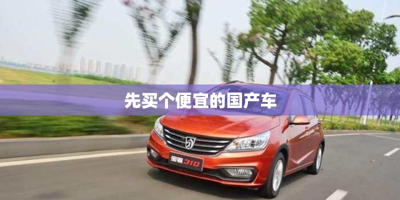 先买个便宜的国产车
