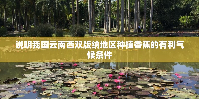 说明我国云南西双版纳地区种植香蕉的有利气候条件