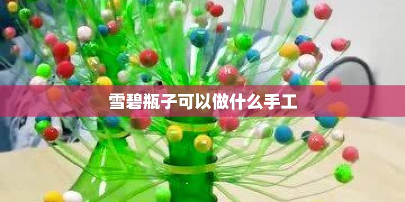 雪碧瓶子可以做什么手工