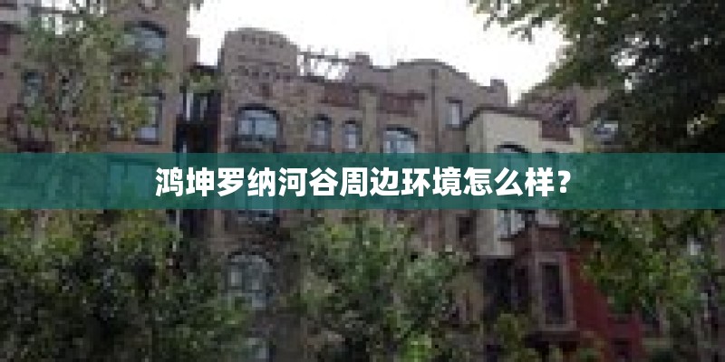 鸿坤罗纳河谷周边环境怎么样？