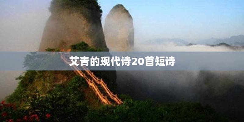 艾青的现代诗20首短诗
