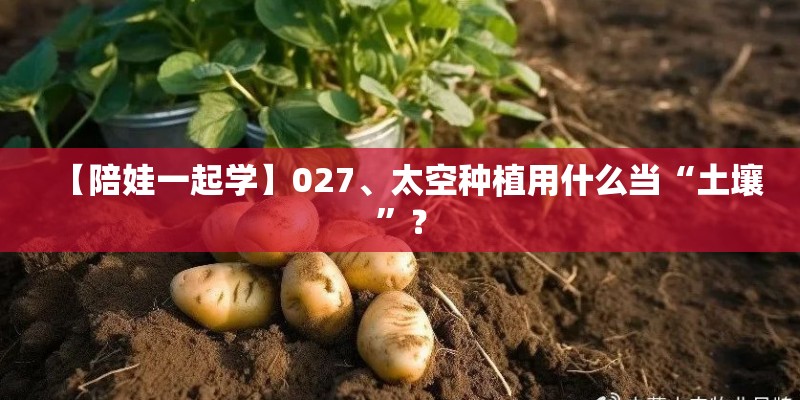 【陪娃一起学】027、太空种植用什么当“土壤”？