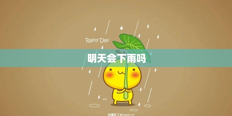 明天会下雨吗