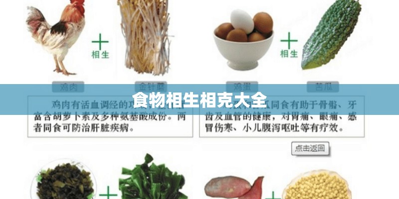 食物相生相克大全