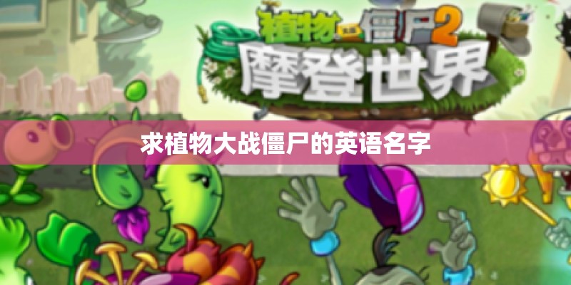 求植物大战僵尸的英语名字