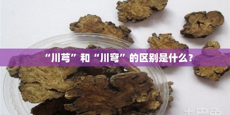 “川芎”和“川穹”的区别是什么？