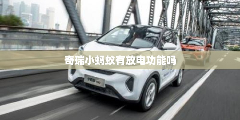 奇瑞小蚂蚁有放电功能吗