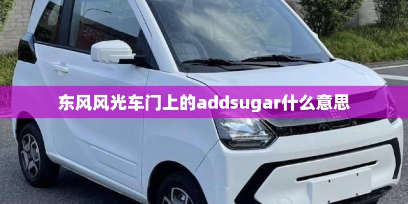 东风风光车门上的addsugar什么意思