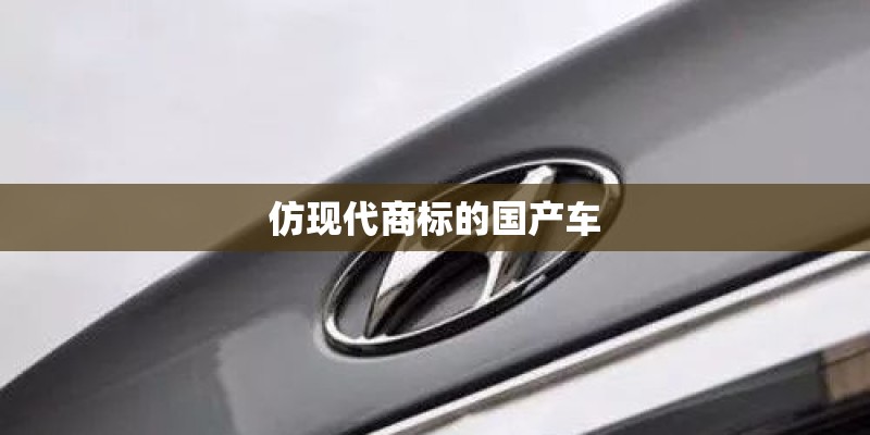 仿现代商标的国产车