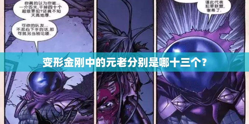 变形金刚中的元老分别是哪十三个？