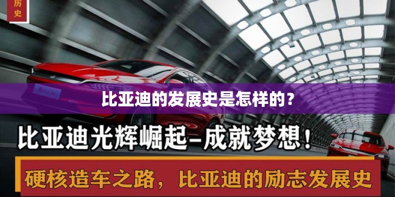 比亚迪的发展史是怎样的？