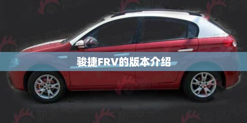 骏捷FRV的版本介绍