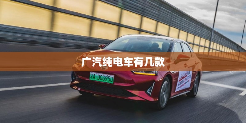广汽纯电车有几款