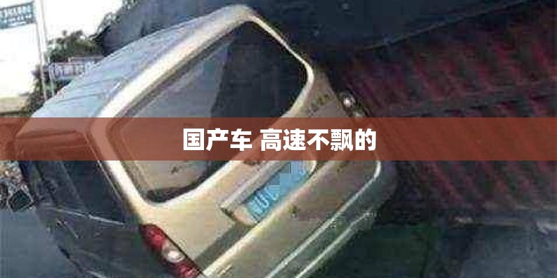 国产车 高速不飘的