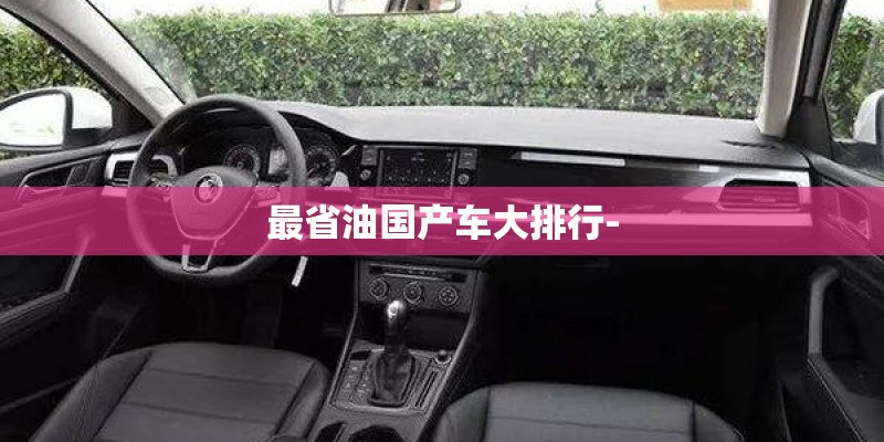 最省油国产车大排行-