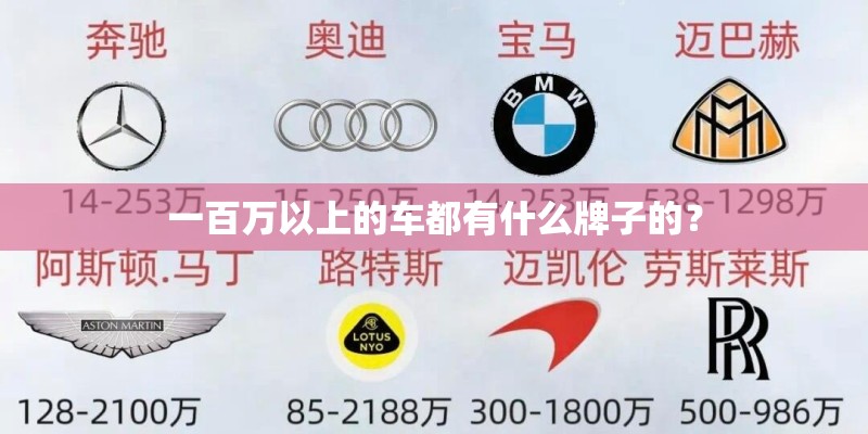 一百万以上的车都有什么牌子的？