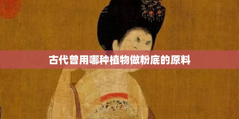 古代曾用哪种植物做粉底的原料