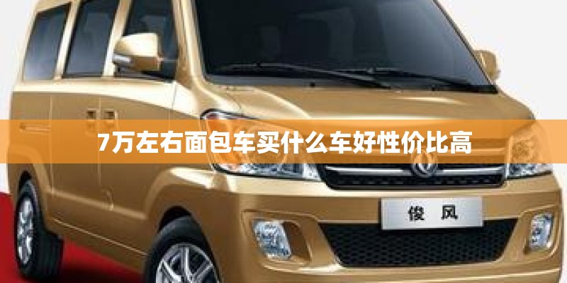 7万左右面包车买什么车好性价比高