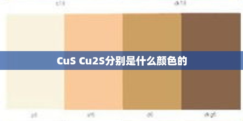 CuS Cu2S分别是什么颜色的 CuS Cu2S分别是什么颜色的